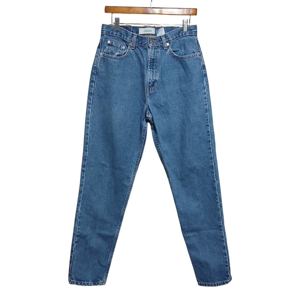 Gap‎ Classic High Waisted Tapered Leg Blue Denim Jeans Womens 10 Regular Vintage